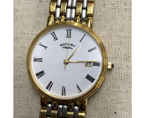 GENTS GOLD PLATED ROTARY WRIST WATCH