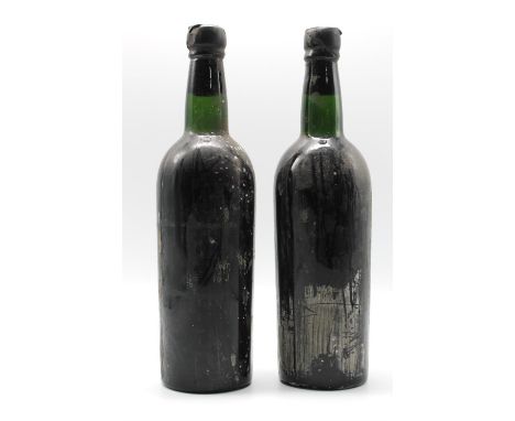 Port ; Martinez 1963 vintage port, lacking labels (2)