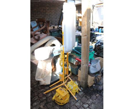 2 110V Workshop Builders lights on tripod bases 