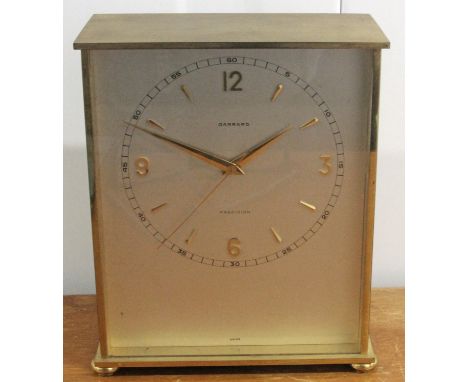 Vintage Garrard Precision Battery Powered Swiss Mantle Clock c1969. Founded in London in 1735 by master silversmith George Wi