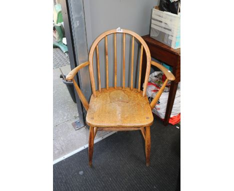 Ercol Blonde Elm Elbow chair 