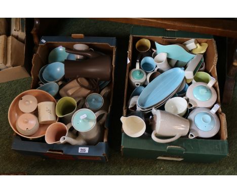 2 Large boxes of assorted Poole Pottery Tea and dinnerware 