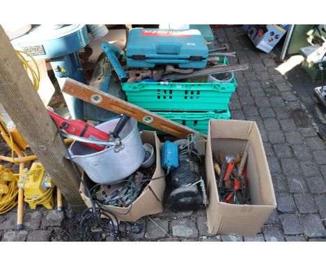Large collection of assorted Tools to include Makita&nbsp;(Metal Toolboxes Not Included)