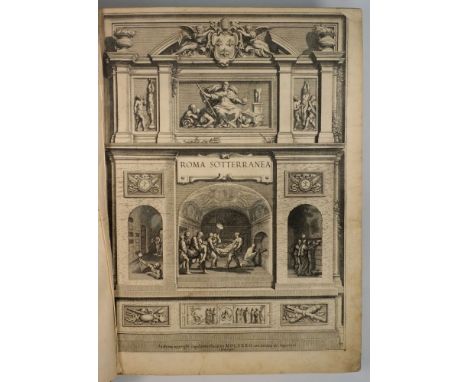 FACCIOTTI, Guglielmo - Roma Sotterranea Opera Postuma di Antonio Bosio Romano,: engraved plates, cf., fo. 1632.


