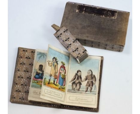 ASPIN, Jehoshaphat - Cosmorama,: 47 hand-coloured plates in concertina format, cloth bds. and cloth-covered case,, c.1827.
