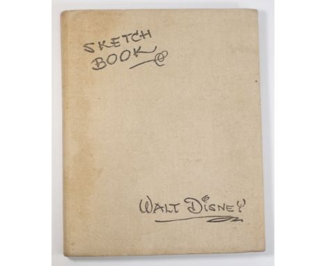 DISNEY, Walt - Sketch Book - Illustrated with 12 tipped-in colour plates from 'Snow White and the Seven Dwarfs' etc:., cloth,