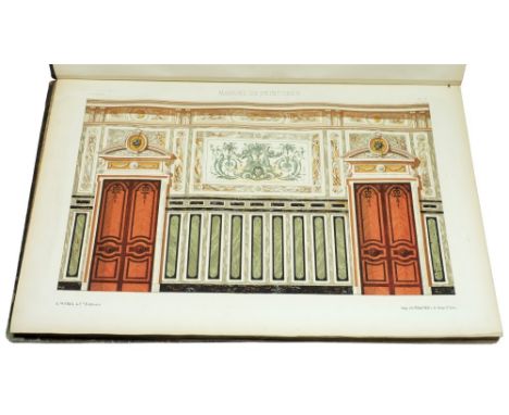 Recueil de Cent Planches de Decoration extraites du Journal-Manuel de Peintures, chromolith:. plts., qtr. mor., fo., disbound