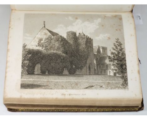 LYSONS, Daniel & Samuel - Magna Britannia Vol. 6 parts I & II,: 34 plates (as called-for), hf. mor., 4to., 1822. (2)

