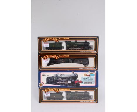 A Bachmann Manor Class 4-6-0 No. 7829 'Ramsbury Manor' in BR lined black (VG,BG) another similar by Mainline No. 7812 'Erlest
