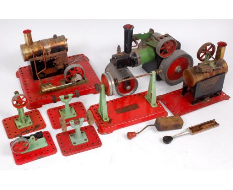 Collection of mixed Mamod Steam Engines and Accessories to include SR1 Roller, Various Steam plants and other contents, all h