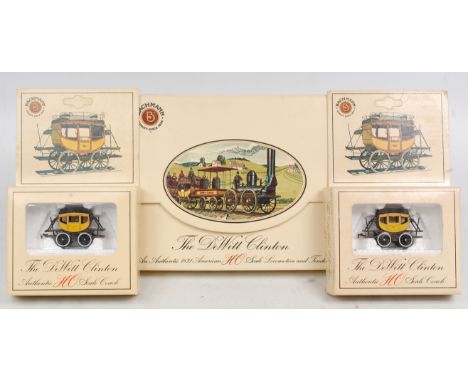 A Bachmann de Witt Clinton engine and 2 coaches (G,BG)