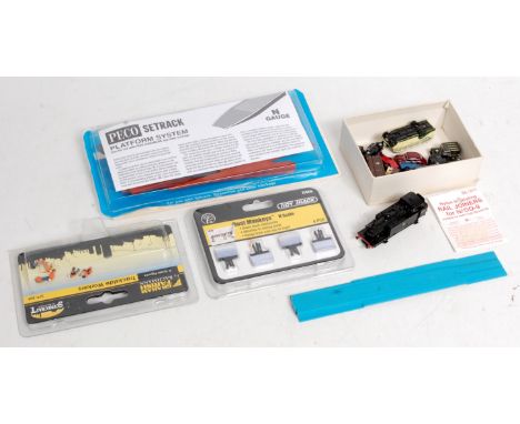 A Bachmann/Graham Farish N gauge Jinty 0-6-0T No. 47394 (G), 10 assorted mainly Oxford diecast vehicles (G) and various acces