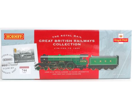 A Hornby/Royal Mail Great British Railways limited edition (1200) LNER green A1 class 4-6-2 No. 4476 'Royal Lancer' with Firs