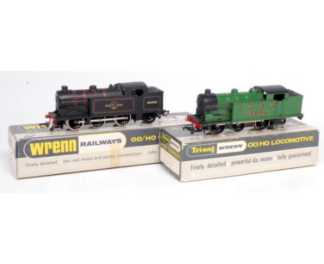 Wrenn Railways LNER green 0-6-2 tank engine No. 9522, in a W2215 LMS box, some play wear (GBG) and a Wrenn Railway BR Black 0