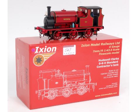 Ixion Models finescale Hudswell Clarke 0-6-0 standard contractors tank loco 'Cwm Taff' DCC and sound ready, with instruction 