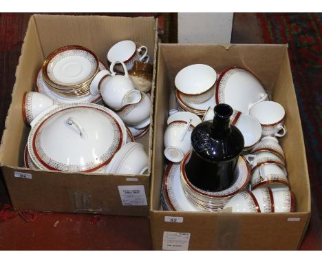A Royal Grafton Majestic pottery tea and dinner service, approximately one hundred pieces.
