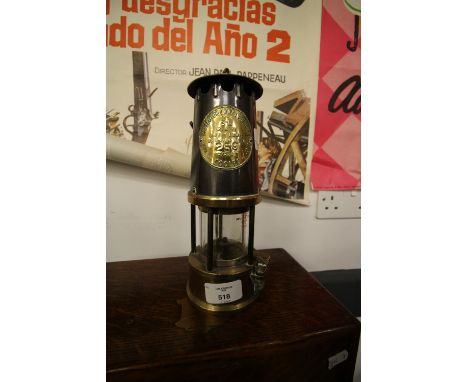 The Protector Lamp &amp; Lighting Company, type SL Miners Lamp with heavy duty lock