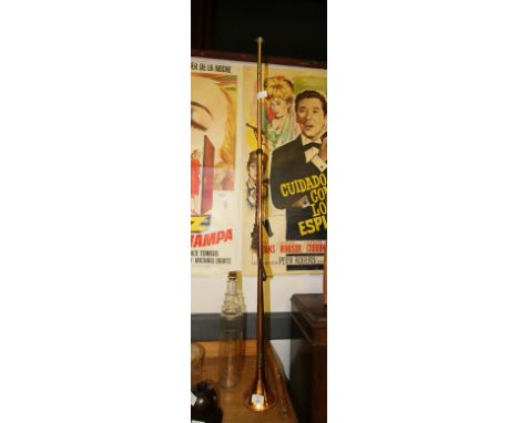 Copper and brass hunting horn