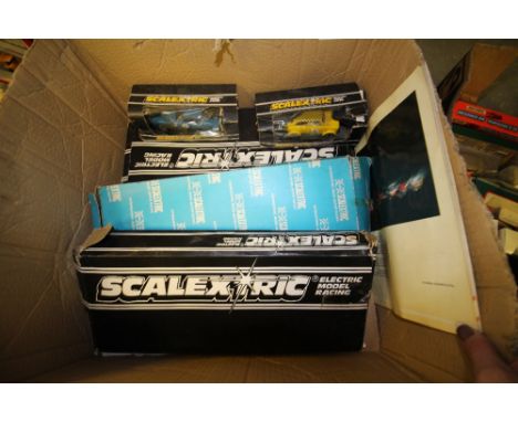 Scalextric C53 Datsun 2602, C122 mini 1275 GT Rahy and 3 boxes of track