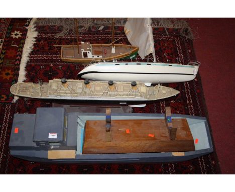 A collection of mixed part complete and plastic kit built model aircraft