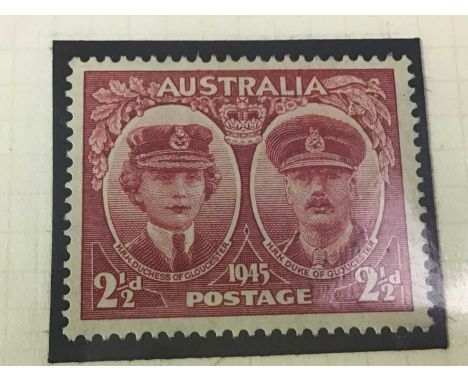 GROUP OF STAMPS, AUSTRALIA dating from 1910 - 1960s, some commemorating the royal visit of Queen Elizabeth II, other depictin