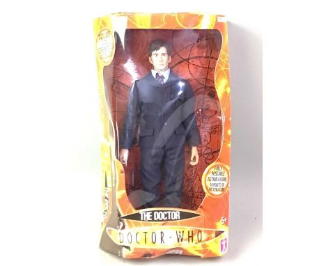 DR WHO, FOUR CHARACTER OPTIONS FIGURES The Doctor (David Tennant), Clockwork Man, Cyberman and Dalek Sec also a Corgi Dr Who 