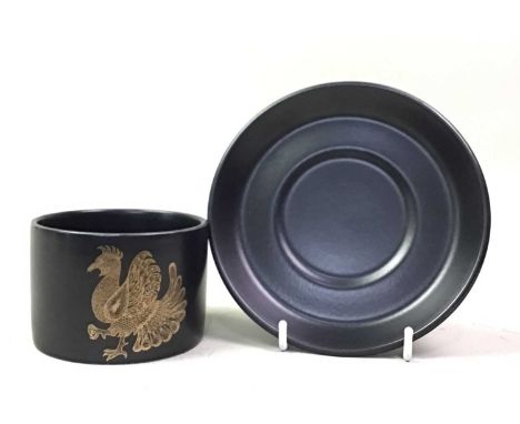 PORTMEIRION COFFEE SERVICE, PHOENIX PATTERN BY JOHN CUFFLEY comprising six cups, six saucers, coffee pot, sugar bowl and crea