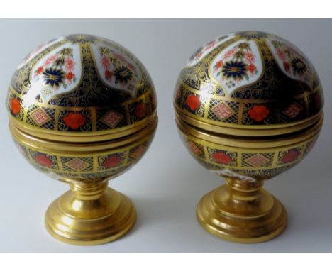 Royal Crown Derby paperweight Millennium GLOBE THERMOMETER & BAROMETER:   certificates, first quality, original box.         