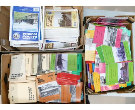 A large collection of Vintage Railway Enthusiast Magazines and Pamphlets to includeIndustrial Locomotive Society items, Great