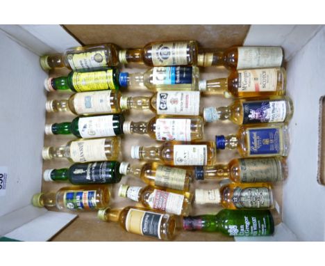 A collection of 5cl Scotch Whisky Miniatures to include: C and J clan tartan, Mcgregors, King Alfred, Clan Roy, James Macarth