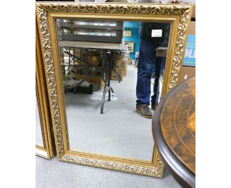 Gilt Framed Bevel edged Wall mirror: