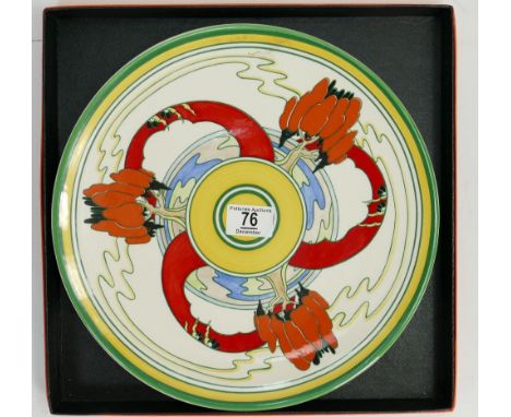 Wedgwood Bizarre By Clarice Cliff Wall Charger: in The Solitude Design, diameter 30.5cm. Boxed 