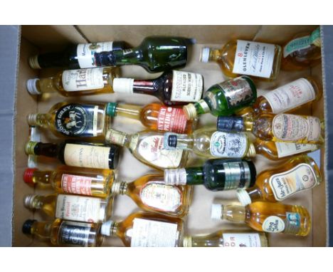 A collection of 5cl Scotch Whisky Miniatures to include: Glenns, knockando Glenn Grant, Red hackle, Churtons, Harts, Morrison