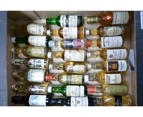 A collection of 5cl Scotch Whisky Miniatures to include: Real Mctavish, Mackinlays, Old Jim, Cockburn and Murray, Red Hackle 
