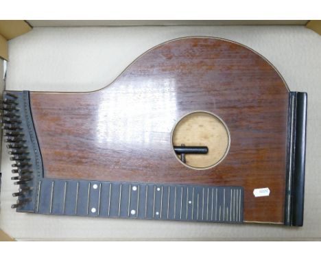 Vintage Zither Musical Instrument:
