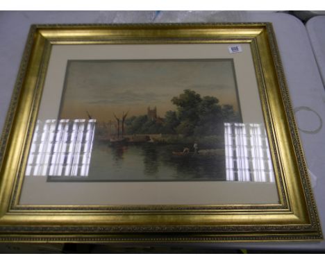 S Bowers framed print titled Isleworth: 35 x 48cm
