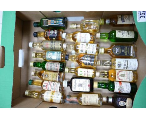 A collection of 5cl Scotch Whisky Miniatures to include: Spay Royal, Higherland chief, Sulsbury, Martains, Mortons, King Jame