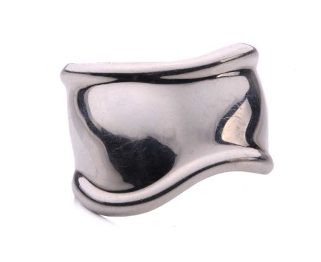 Tiffany & Co. - a small bone cuff bracelet designed by Elsa Peretti, with a small sized motif measuring 43.0 mm wide, the int
