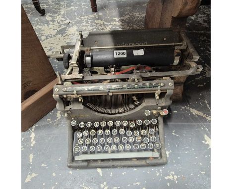 An Underwood typewriter