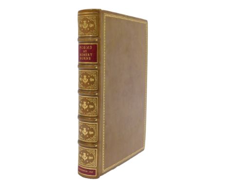 Burns (Robert). Poems, chiefly in the Scottish dialect, 8 vol, first Edinburgh edition, full cover, gilt tooled calf, retaile