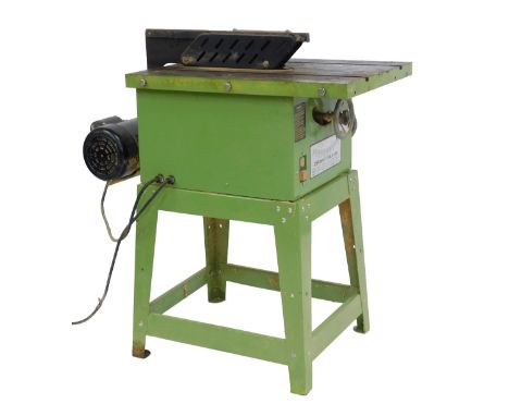 A Wood Wise 254mm 10" table saw, model number PW-10T1, and extension.WARNING! This lot contains untested or unsafe electrical