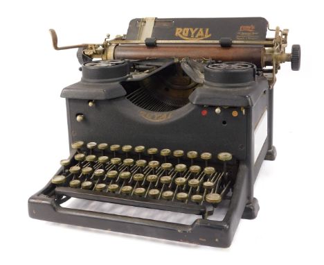 A Low's Royal typewriter. 