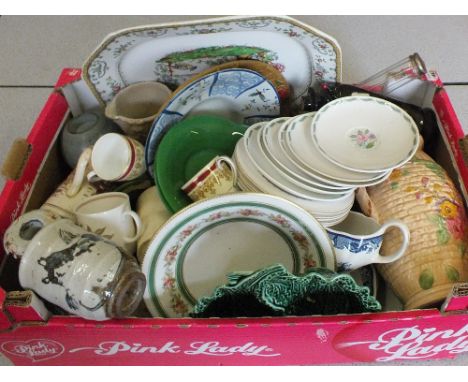 A Copeland Spode 'Chelsea' meat plate plus other china