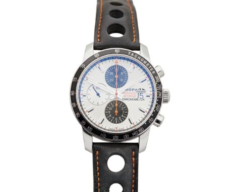 CHOPARD - A gentleman's stainless steel cased chronographGrand Prix de Monaco Historique Ref 8992, serial no. 1593590, polish