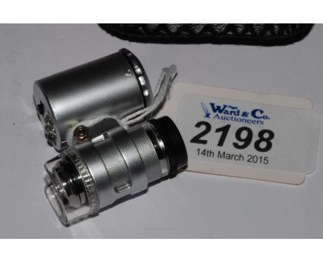 A Collector's Cased LED Illuminated 60X  Magnification Lens & UV Lamp.
