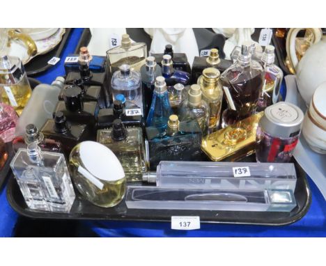 A collection of mainly men's aftershaves, mostly testers including Burberry, Jean Paul Gaultier, Boss, David Beckham etc Cond