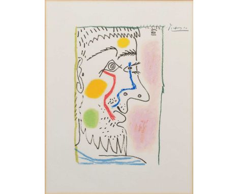 1970, signed in pencil, lithograph, with facsimile letter of authenticity from the director of the 'Galeria es Moli' in Ibiza