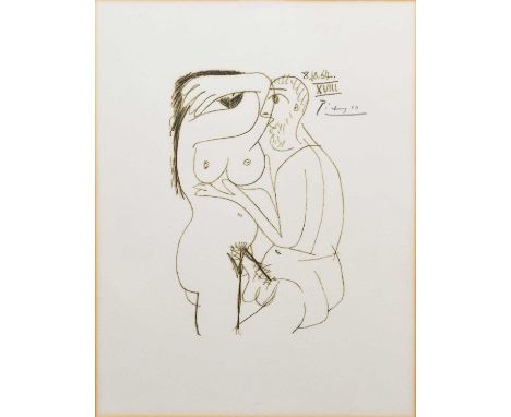 1970, signed in pencil, lithograph, with original letter of authenticity from the director of the 'Galeria es Moli' in Ibiza,