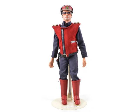 Captain Scarlet replica puppet model from the Gerry Anderson Supermarionation TV show 'Captain Scarlet'. The resin model is t