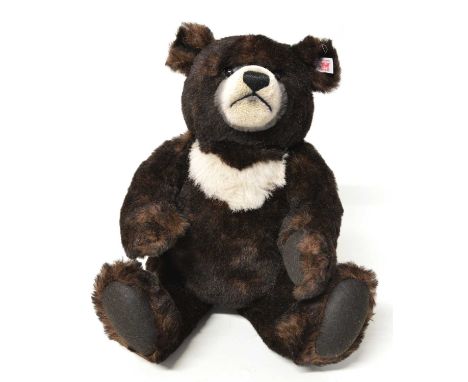 Steiff dark brown 'Moon Ted' boxed bear. Part of the 'UK Exclusives Spring 2007' collection. Bear comes with box, pamphlet an